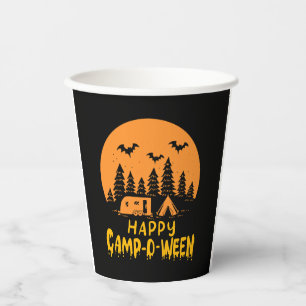 Halloween Camping - Fröhliches Camp-O-Ween Pappbecher