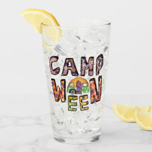 Halloween-Camping Wortpuffer Glas