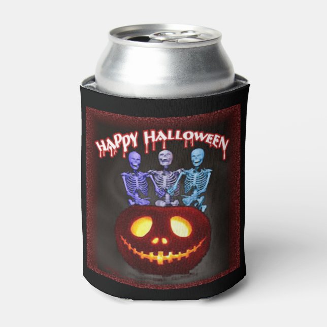 Halloween Can Cooler/Skelette Dosenkühler (Kanne Vorderseite)