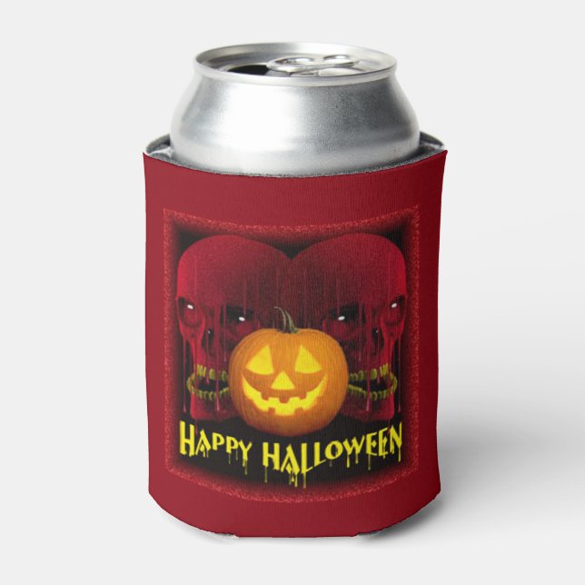Halloween Can Cooler/Skulls Dosenkühler (Kanne Vorderseite)
