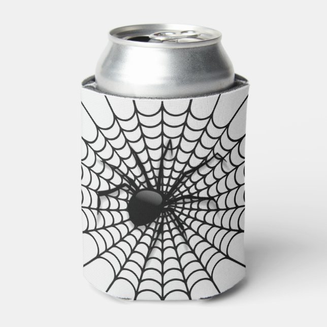 Halloween Can Cooler/Spider und Web Dosenkühler (Kanne Vorderseite)