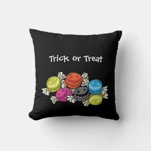 Halloween Candies Throw Kissen