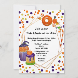 Halloween Candies und Halloween Leckereien Einladung