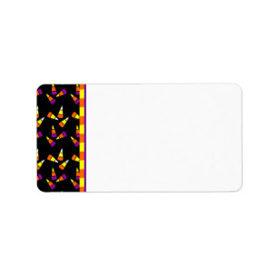 Halloween Candy Corn Address Labels Adressaufkleber
