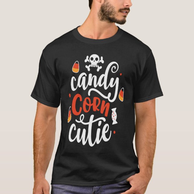 Halloween candy corn cutie for kids T-Shirt (Vorderseite)