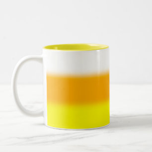 Halloween Candy Corn Gradient Zweifarbige Tasse
