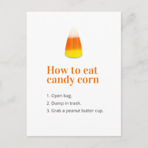 Halloween Candy Corn Joke Postkarte