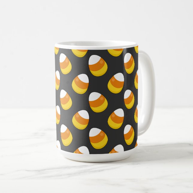 Halloween Candy Corn Kaffeetasse (VorderseiteRechts)