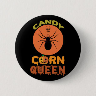 Halloween Candy Corn Königin Geburtstag Button