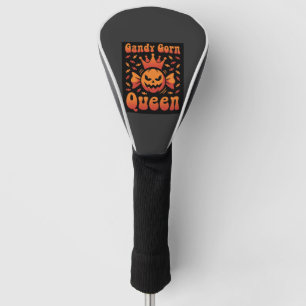 Halloween Candy Corn Königin Retro Vektor Design Golf Headcover