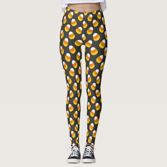 Halloween Candy Corn Leggings (Vorderseite)
