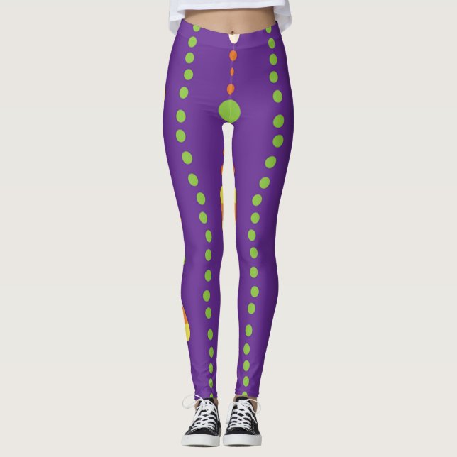 Halloween Candy Corn Leggings (Vorderseite)