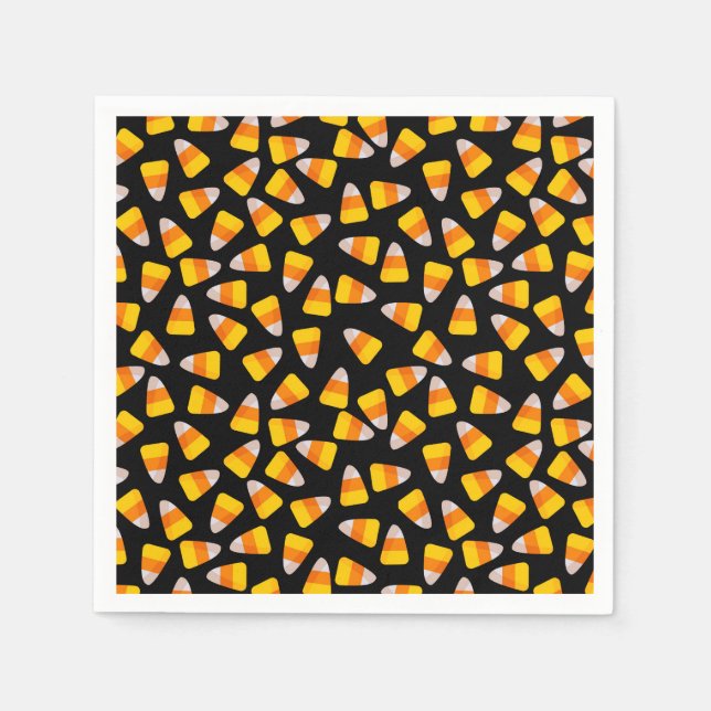 Halloween Candy Corn Paper Napkins Serviette (Vorderseite)
