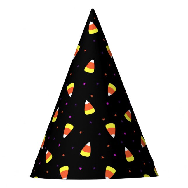 Halloween Candy Corn Pattern Partyhütchen (Vorderseite)