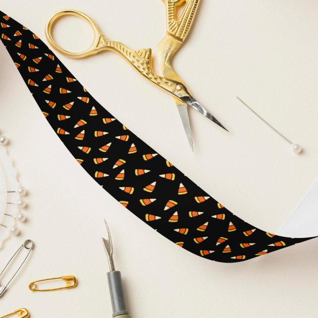 Halloween Candy Corn Pattern Satinband (Von Creator hochgeladen)