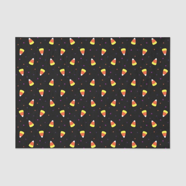 Halloween Candy Corn Pattern Seidenpapier (Vorderseite)