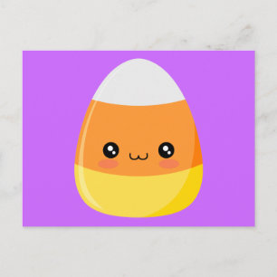 Halloween Candy Corn Postkarte