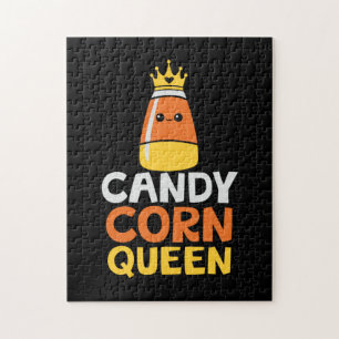 Halloween Candy Corn Queen Crown Niedliche Geburts Puzzle