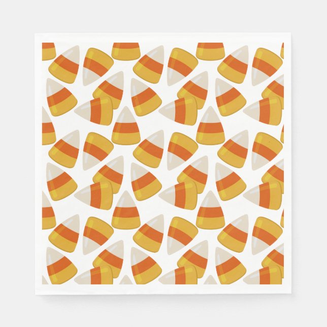 Halloween Candy Corn Serviette (Vorderseite)
