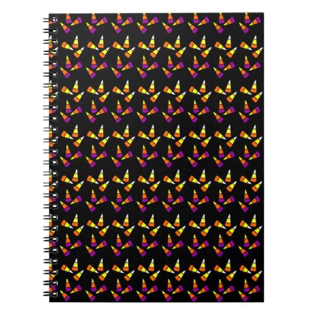 Halloween Candy Corn Spiral Notebook Notizblock (Vorderseite)