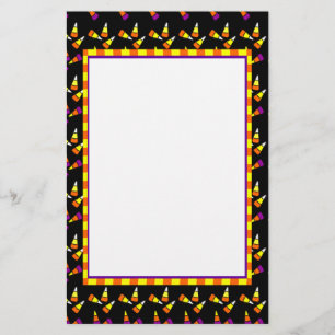 Halloween Candy Corn Stationery Briefpapier