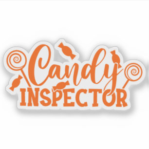 Halloween Candy Inspector Aufkleber