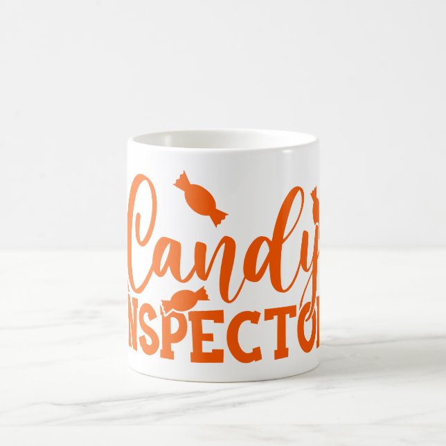 Halloween Candy Inspector Kaffeetasse (Mittel)