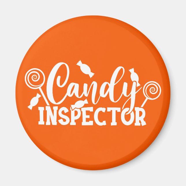 Halloween Candy Inspector Magnet (Vorne)