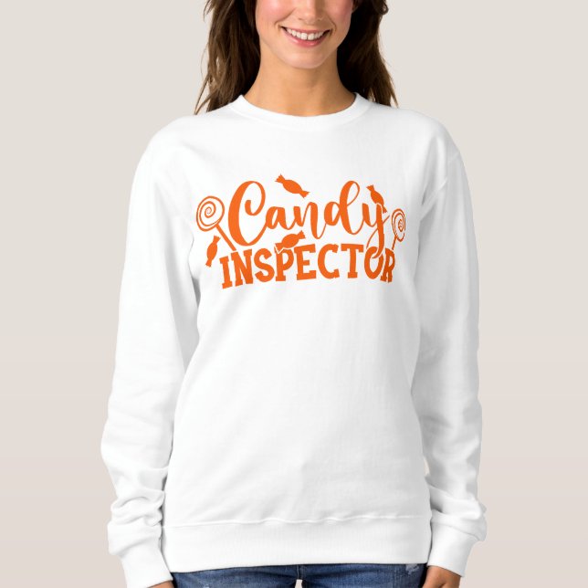 Halloween Candy Inspector Sweatshirt (Vorderseite)