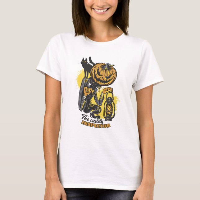 Halloween Candy Inspector T-Shirt (Vorderseite)