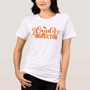 Halloween Candy Inspector Tri-Blend Shirt