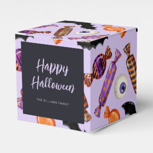 Halloween Candy Leckereien Lila Geschenkschachtel