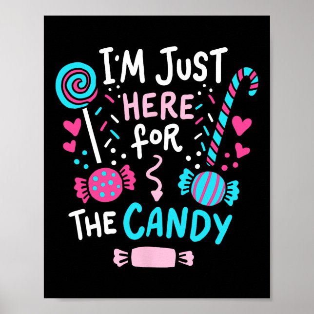 Halloween Candy Lollipop Niedliches Geschenk Poster (Vorne)