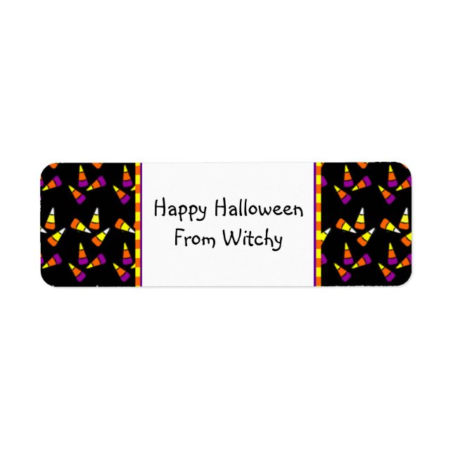 Halloween Candy Mais Custom Labels (Vorne)