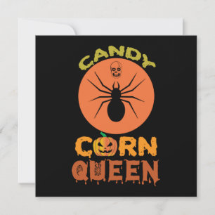 Halloween Candy Mais Queen Birthday Feiertagskarte