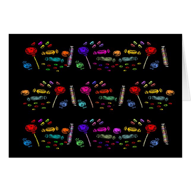 Halloween Candy Pattern (Vorderseite (Horizontal))