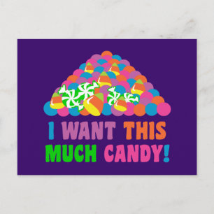 Halloween Candy Postkarte