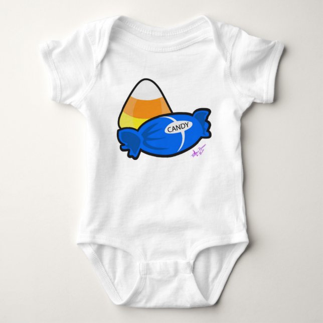 Halloween Candy Säugling Strampler (Vorderseite)