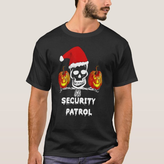 Halloween Candy Security Daddy Protection Squad Ca T-Shirt (Vorderseite)