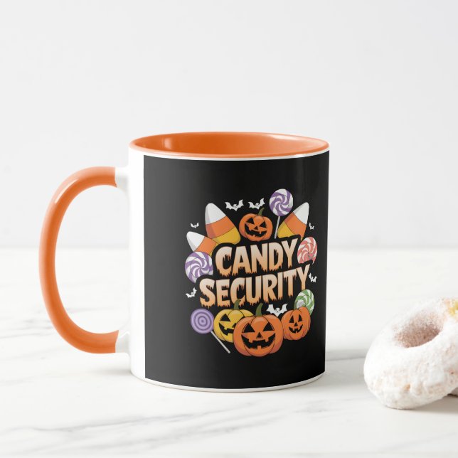 Halloween Candy Security Tasse (Mit Donut)