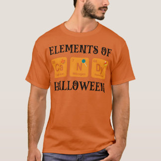 Halloween Candy Süßigkeiten Chemie Elemente lustig T-Shirt