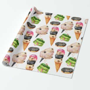 Halloween Candy Süßigkeiten Dekorationspapier Geschenkpapier