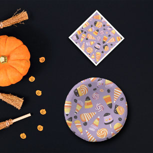 Halloween Candycorn Pappteller