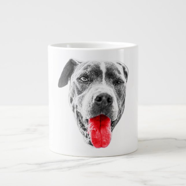 Halloween Canine Flame Jumbo-Tasse (Vorderseite)