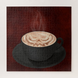 Halloween Cappuccino Art Jack-o-Laterne Puzzle