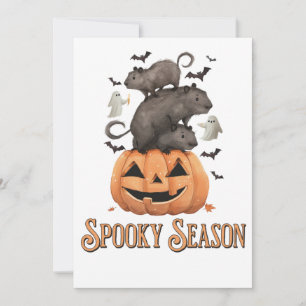 Halloween Capybara Einladung