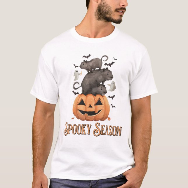 Halloween Capybara T-Shirt (Vorderseite)