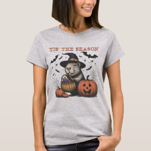 Halloween Capybara Tis The Season T-Shirt