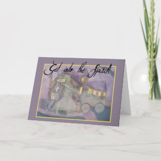 Halloween-Card für Familien-Geist Karte