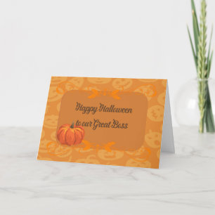 Halloween Card für Großen Boss Karte